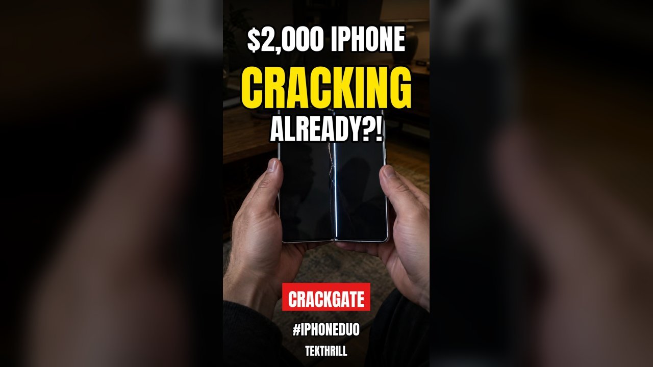 iPhone Duo Crackgate Explained: TEKTHRILL YouTube Short thumbnail